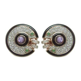 KDY-Z1203078圆盘耳环圆幸运符耳环