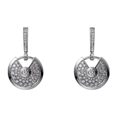 KDY-N8515029 17mm满钻密石圆盘圆幸运护身符耳环