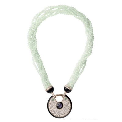 KDY-S1032534圆盘项链圆幸运护身符项链