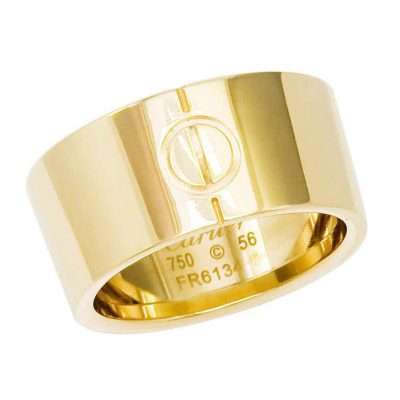 KDY-Z7909723宽金色爱情螺丝戒指