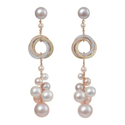 KDY-N8050100环三色分色耳环