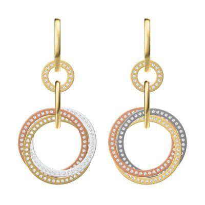 KDY-B7834412三环分色长耳环