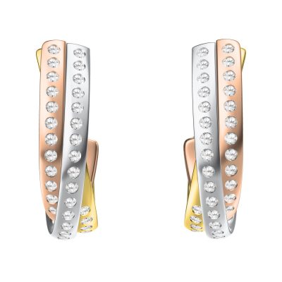 KDY-B4048673三环分色半圆耳钉