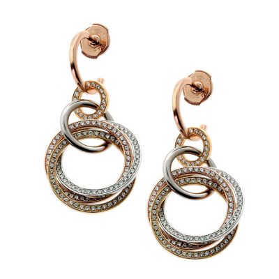 KDY-N3238414三环三色圆圈分色耳环客版