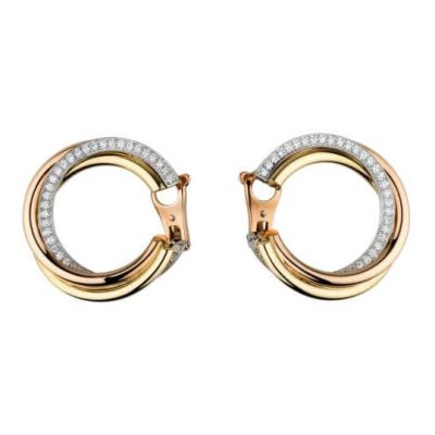 KDY-N8045100三环三色耳圈耳环耳夹