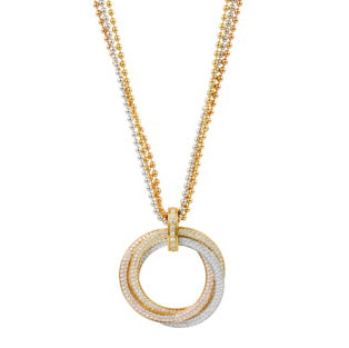 KDY-HP300090三环双排钻圆环吊坠