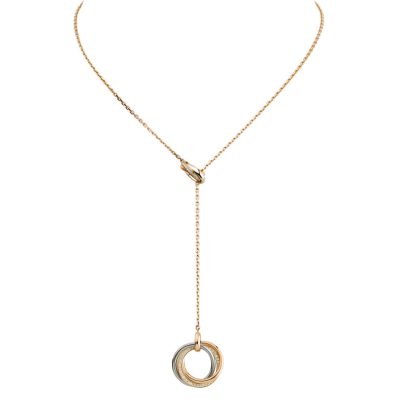 KDY-B7058500三环分色吊坠项链