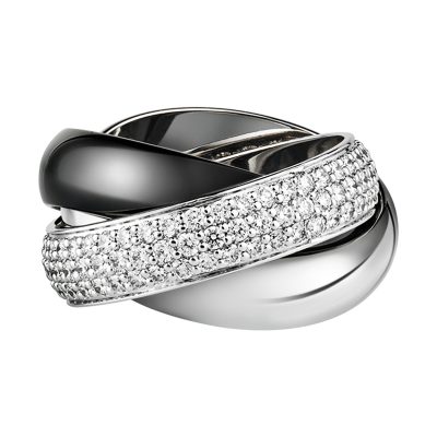 KDY-N4242700三环分色陶瓷戒指