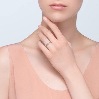 KDY-B4052200直三色分色戒指结婚条戒