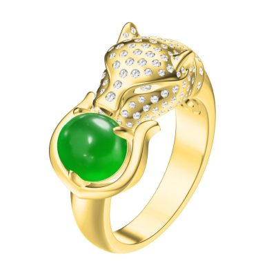 KDY-Z2737563咬皮带豹子戒指