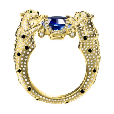 KDY-F1316486双头豹戒指