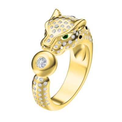 KDY-C3029162豹追圈戒4咬包桶戒指