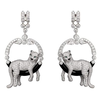 KDY-HP800756豹躺圈弯月豹耳环