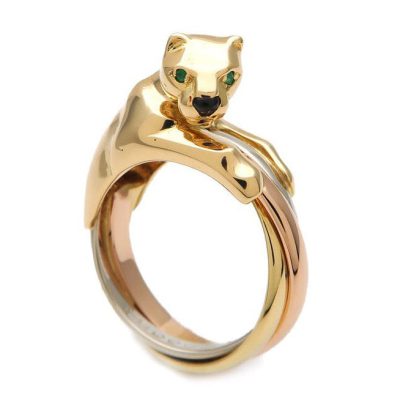 KDY-N3933721三色环豹戒两脚豹