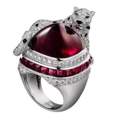 KDY-P2916400锥形宝石四脚全身豹子戒