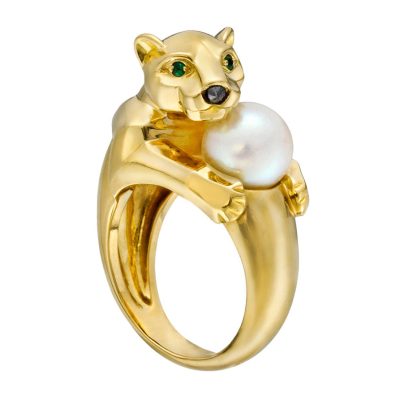 KDY-G1614802珍珠豹子戒指