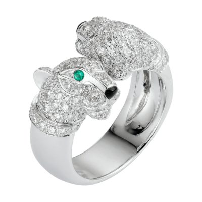 KDY-N4725400双头豹叉臂豹戒指