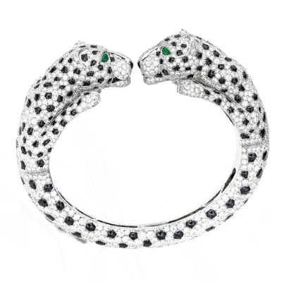 KDY-S1740288双头豹子开口手镯