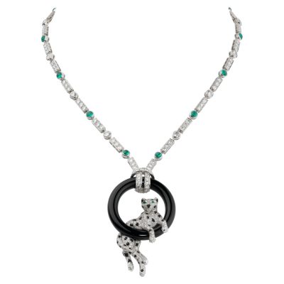 KDY-HP700835豹躺圈前趴豹项链