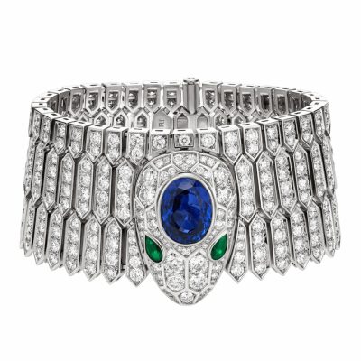 BGL-262173大扁头蛇满钻彩宝手镯