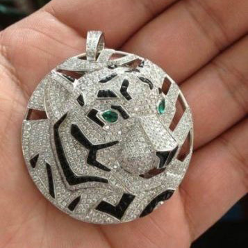 KDY-N8863161虎斜面老虎大吊牌吊坠