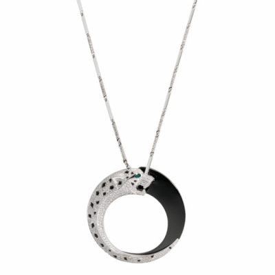 KDY-HP700855双头机械豹圈吊坠项链