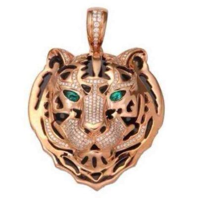 KDY-H1283466大吊牌正面老虎吊坠