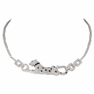 KDY-N7048700凌形链侧身豹子项链（42cm）