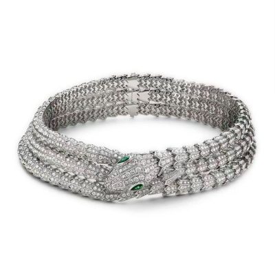 BGL-CL386092满钻刺身三圈蛇项链