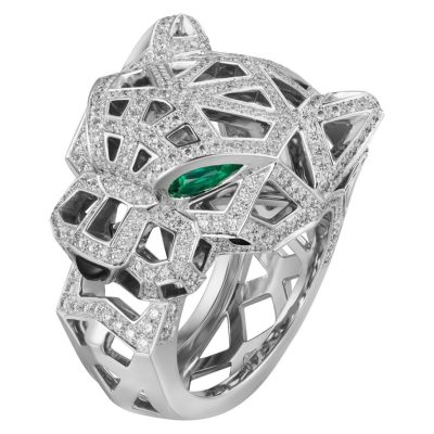 KDY-N4768000侧面镂空机械豹戒指