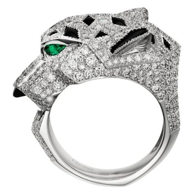 KDY-N4211000满钻侧面机械豹子戒指