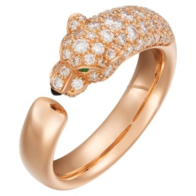 KDY-N4765700客版小豹子直身半钻戒指