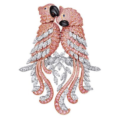 KDY-G8451892双鹦鹉胸针