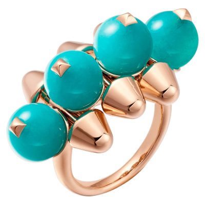 KDY-N4777300尖锥圆珠铆钉戒指