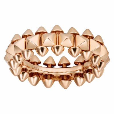 KDY-B4229900金字塔尖锥宽8mm铆钉戒指