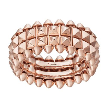 KDY-B4237800 9.3mm双排金字塔尖锥铆钉戒指客版