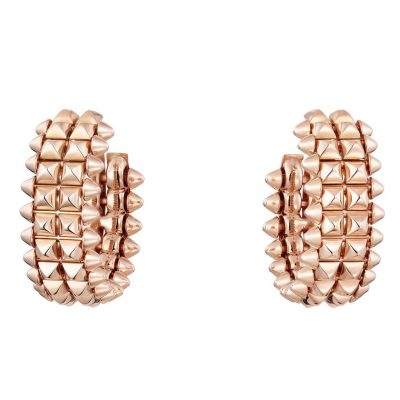 KDY-B8301478双排金字塔尖锥铆钉耳环C形耳钉