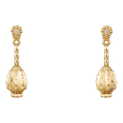 KDY-B8301257仙人球珠珠耳钉耳环两戴