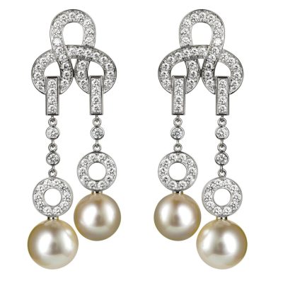 KDY-N8049700几形夹耳夹珍珠长耳拍耳环