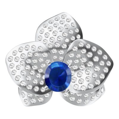 KDY-O2868752蝴蝶花蛋石满钻大吊坠