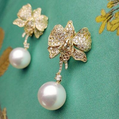 KDY-A1546312花朵珍珠耳环