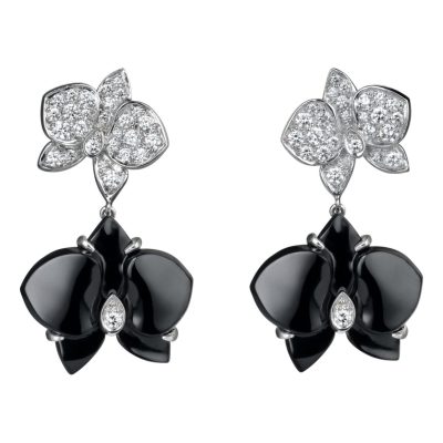 KDY-N8047900玛瑙蝴蝶花耳环