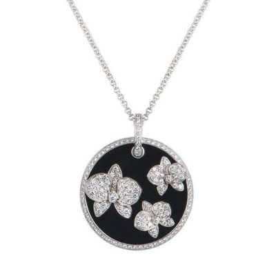 KDY-N7067800蝴蝶花圆牌吊坠