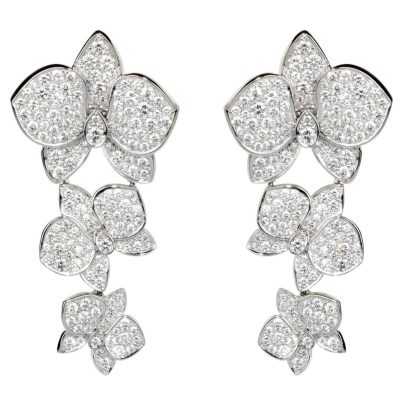 KDY-N8042400满钻蝴蝶花耳钉