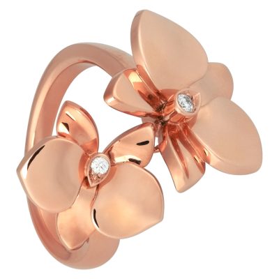 KDY-B4083200光金双蝴蝶花戒指