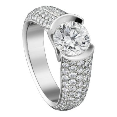 KDY-HA626857满钻半圆臂戒指逼镶钻戒