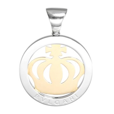 BGL-CL250274光金皇冠分色圆吊坠