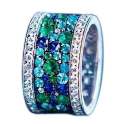 KDY-Z1631685彩宝直身宽条戒指