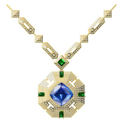 BGL-CL387271坦桑石项链、密石