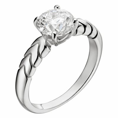 BGL-AN856852蛇纹光金臂交叉四爪钻戒1ct13#